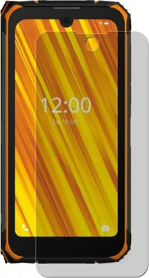 A smartphone with a screen protector placed over it.