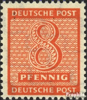 Produktbild von Briefmarken Sowjetische Zone (All.Bes.) 1945 Mi 130Y  gestempelt Ziffer