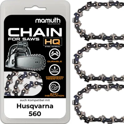 Zdjęcie produktu dla 3x Łańcuch do pilarki łańcuchowej 40cm 1,5mm 0,325" 66 TG do Husqvarna 560