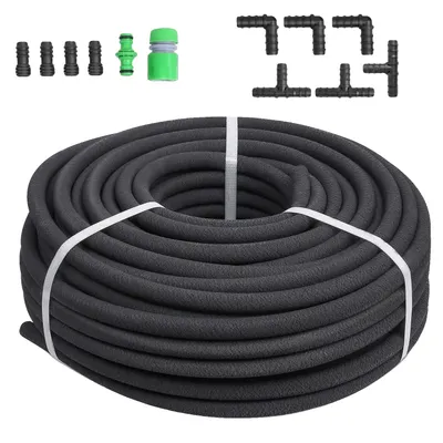 Produktbild von Tropfbewässerungsschlauch, wassersparendes Design, langlebige Gummikonstruktion, schwarz