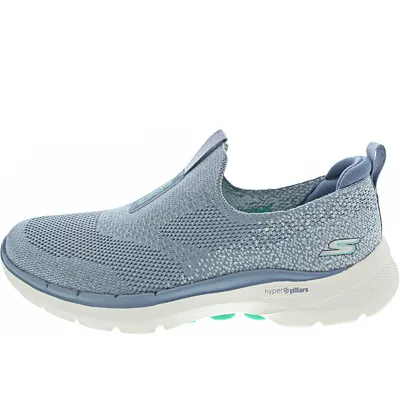 Produktbild von Skechers Go Walk 6 Damen Slipper in Blau, Größe 38