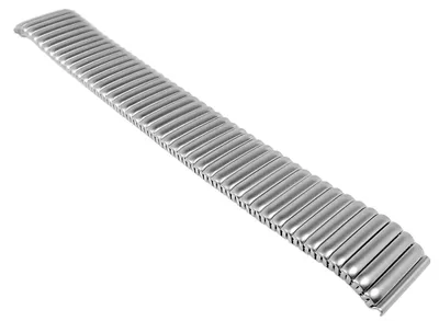 Produktbild von Minott Uhrenarmband | Zugband aus Edelstahl silberfarben matt | 32753, Stegbreite:18mm