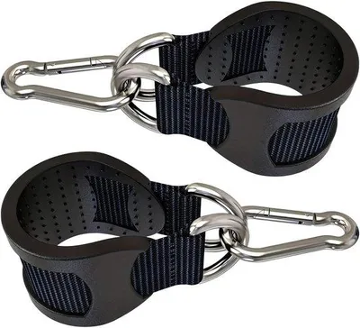 Obrázek produktu pro Sportovní upínací popruhy – Popruhy pro silový trénink – Venkovní použití – Stabilní konstrukce – 28 × 2,5 cm – Protiskluzové – Černé