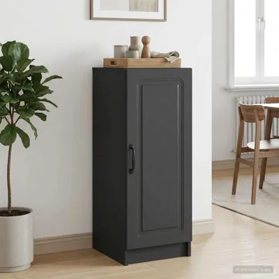 Obrázok produktu pre vidaXL Komoda Čierna 33 x 34,5 x 87 cm Drevotrieska