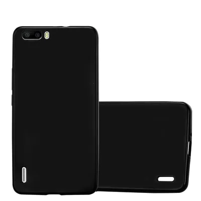 Immagine prodotto di Cadorabo custodia protettiva per Honor 6 PLUS cover in nero custodia per telefono cellulare TPU custodia in silicone cover case