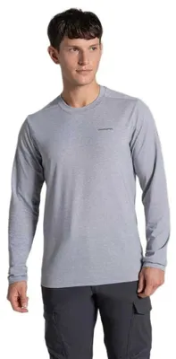Productafbeelding van Craghoppers Nosilife Abel, lang袖 T-shirt, grijs, maat L, voor heren, kleur grijs, maat L
