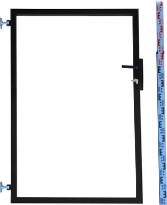 Obrázek produktu pro Branka RAMKA pro latě a panely 140 cm Černá RAL9005 | latě RAMA
