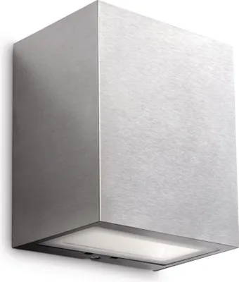 Produktbild von Massive Wandleuchte Kaunas Laterne, 1 x 7,5 W Glühbirne, Inox []