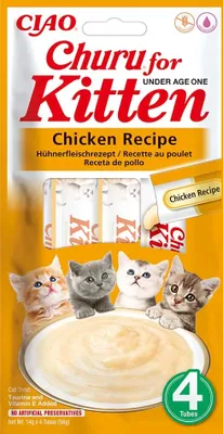 Productafbeelding van CHURU KITTEN, kiprecepten pakket, 12 x 56 gram
