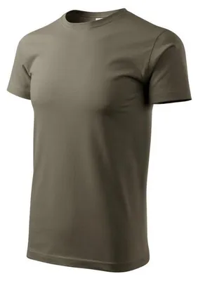 Image de T-shirt "Basic" pour hommes Adler, modèle PP10197 (4XL), couleur kaki (style militaire)