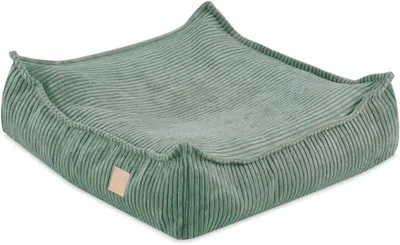 Obrázok produktu pre MISIOO Premium podlahový vankúš 60x60x20 cm - detský vankúšik do detskej izby s výplňou vankúša - ideálny na hranie - manšestrový - zelený