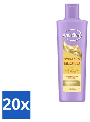 Obrázek produktu pro 20 lahviček šamponu Andrélon Stralend Blond – 250 ml – výhodná sada – 20 kusů