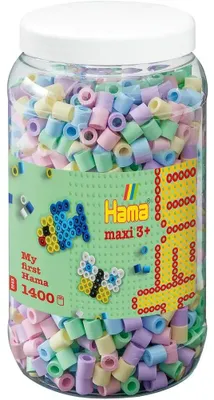 Produktbild von Hama Maxi 1400 Stück Im Eimer Mix 52 (388544) Bastelset    One Size