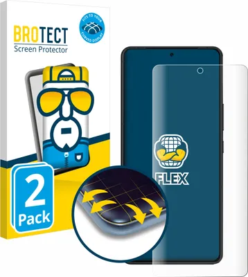 Produktbild von 2x BROTECT Fullscreen Schutzfolie für ASUS ROG Phone 9 Pro Displayschutz Folie Fullcover Klar Transparent