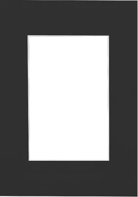 Produktbild von Nielsen fertige Passepartouts, 50x70 cm, für ein Bild von 30x45 cm, schwarz