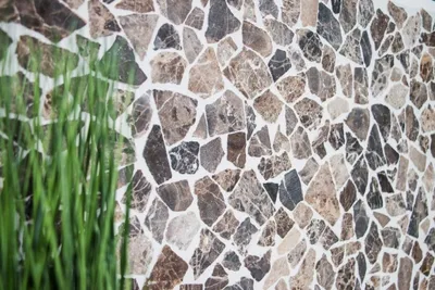 Produktbild von Handmuster Mosaik Fliese Marmor Naturstein Bruch Ciot Impala braun geflammt MOS44-1306_m