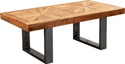 Produktbild von WOHNLING Couchtisch Mango 105 x 55cm Tisch Massivholz Wohnzimmertisch Sofatisch