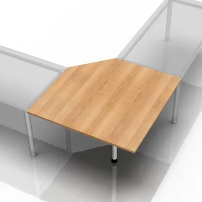 Produktbild von LT12 - Trapezplatte 120x120 Nussbaum