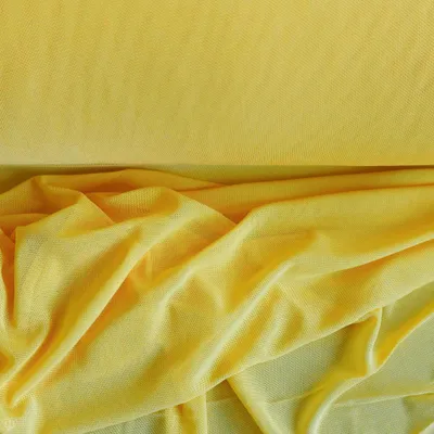 Tüll elastisch Kostümstoff Kleidertüll Fasching Feintüll gelb