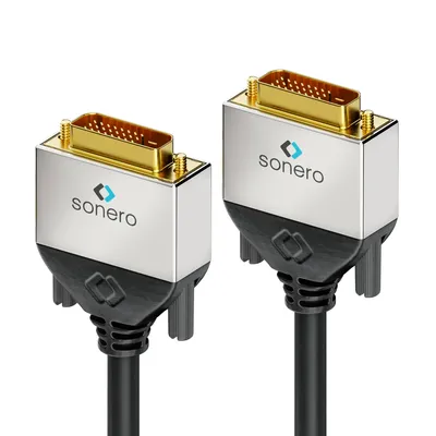 Image de Câble DVI SONERO Premium, 5 m, Dual Link, mâle/mâle (24+1)
