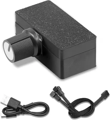 Productafbeelding van Ventilatorregelaar - Snelheid Controller - Koeling Aanpassen - Type C Interface - 0-100% Regeling - Zwart