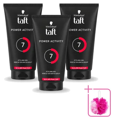 Obrázok produktu pre 3 x Gél na styling Taft Power Active – 150 ml – Balenie s 3 kusmi