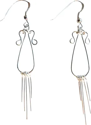 Produktbild von Damen Ohrringe Stäbe aus 925 er Sterling Silber