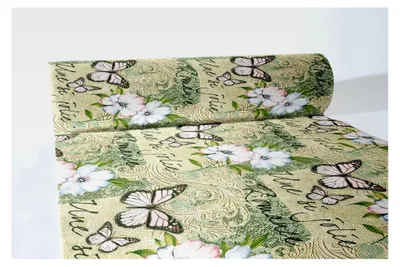 Produktbild von Airlaid Tischläufer 40 cm x 24 m Rolle in Grün für Hochzeiten und Partys