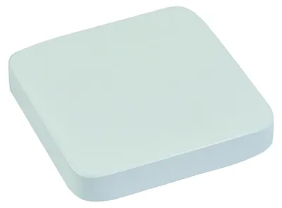 Productafbeelding van Houten meubelknop, vierkant, diameter 70 mm, wit gelakt, set van 12 stuks