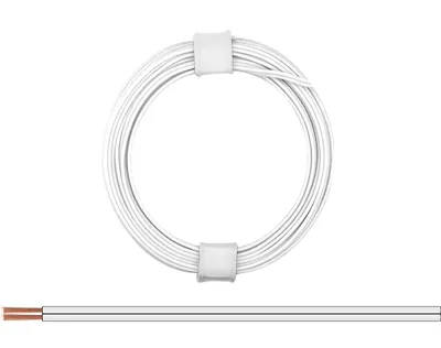 Image de Câble double 0,08 mm² / 5 m blanc-blanc