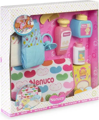 Immagine prodotto di Nenuco-Borsa fasciatoio, accessori per il cambio delle bambole, regalo ideale per bambini da 3 anni (Famosa 700016293) NENUCCO Fascia d'età: +3 anni
