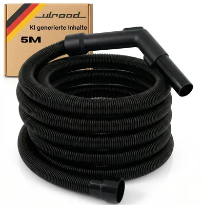 Produktbild von 5m Staubsaugerschlauch mit 58 mm Anschluss und 35 mm Griff, kompatibel mit Nilfisk, Parkside, Kärcher NT, Starmix, Flex Nass-/Trockensauger, Industriesauger TopCraft Aldi