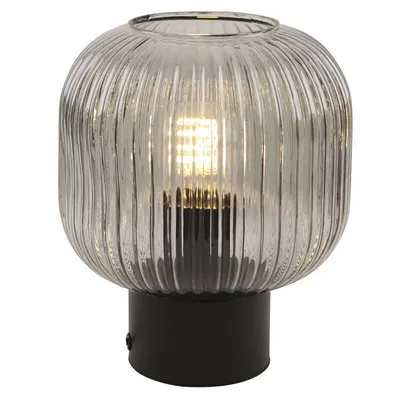 Produktbild von Olucia - CHARLOIS - Tischlampe - Grau / Schwarz