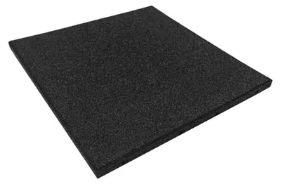 Produktbild von Gummi-Fitnessboden Sedco Outdoor 50x50x2 cm Schwarz