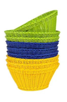 Imagen del producto de Cesta para accesorios de juego, color verde lima, dimensiones 250x250x120 mm. Producto nuevo
