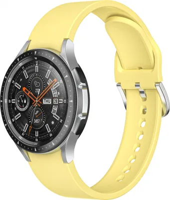 Produktbild von Bstrap Silicone Armband für Samsung Galaxy Watch 4 / 5 / 5 Pro / 6, yellow