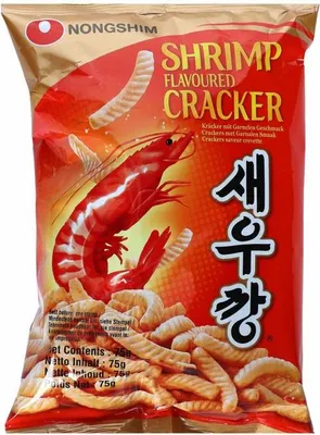 Produktbild von Nong Shim Shrimps Chips Geschmack mild 75g