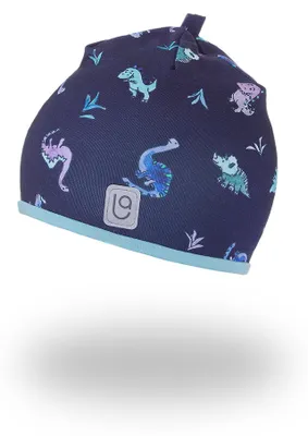 Produktbild von Gefütterte Beanie Mütze Outlast® - Dino/Mint, 4 | 45-48 cm
