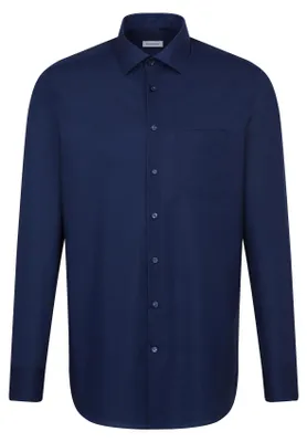 Immagine prodotto di Seidensticker - Camicia da uomo, non in ferro, moderna, rosa nera con collo Kent (01.001000), taglia:47, colore:Blu scuro(19)