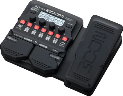 Zdjęcie produktu dla Zoom G1X FOUR, Gitarren Effekt, Pedał ekspresji, Czarny, Gitara, Prąd przemienny, Bateria, 500 mA, 216 mm