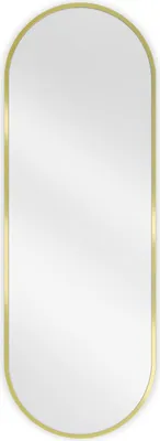 Obrázok produktu pre Mexen Loft oválne kúpeľňové zrkadlo 100 x 35 cm, zlatý rám - 9851-100-035-000-50