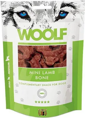 Produktbild von WOOLF Mini Lammknochen Hundeleckerli - 100 g