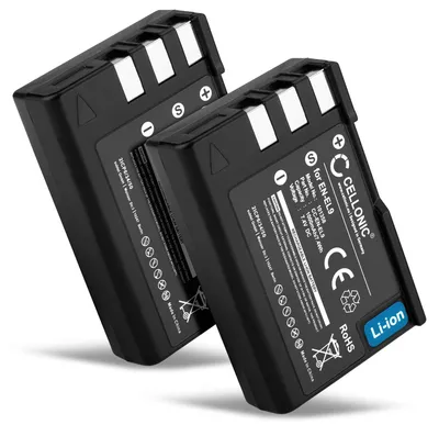 Image de CELLONIC 2x Batterie compatible avec Nikon D3000, D40, D40x, D5000, EN-EL9