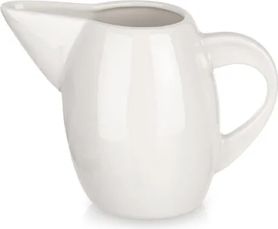 Image de Pichet en porcelaine avec anse pour crème et lait