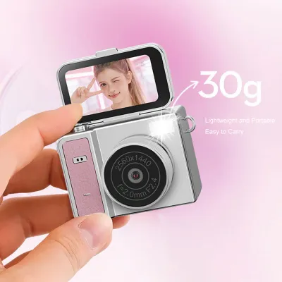 Image de Appareil photo numérique avec écran LCD de 1,47 pouces, écran rabattable 2K pour les selfies et les vlogs de voyage