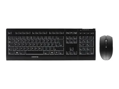 Produktbild von CHERRY B.UNLIMITED 3.0, Volle Größe (100%), Kabellos, RF Wireless, Mechanischer Switch, Schwarz, Maus enthalten