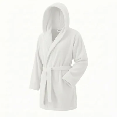 Immagine prodotto di Accappatoio unisex in cotone al 100% con cappuccio