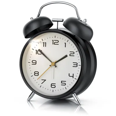 Imagen del producto de RELOJ DESPERTADOR BEARWARE: Analógico, redondo, con luz, estilo retro, alarma de campana potente para personas que duermen profundamente, timbre fuerte, sin tictac, segundero silencioso, luz, números grandes