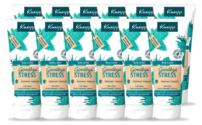 Produktbild von 12 x Kneipp Goodbye Stress Bodylotion – Wasserminze & Rosmarin – 200 ml - Vorteilspackung - 12 Stücke