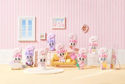 Zdjęcie produktu dla Esther Bunny, zestaw figurek kolekcjonerskich "Blind Box", seria Young Blossom, wysokość 10 cm, opakowanie zbiorcze (8 sztuk)